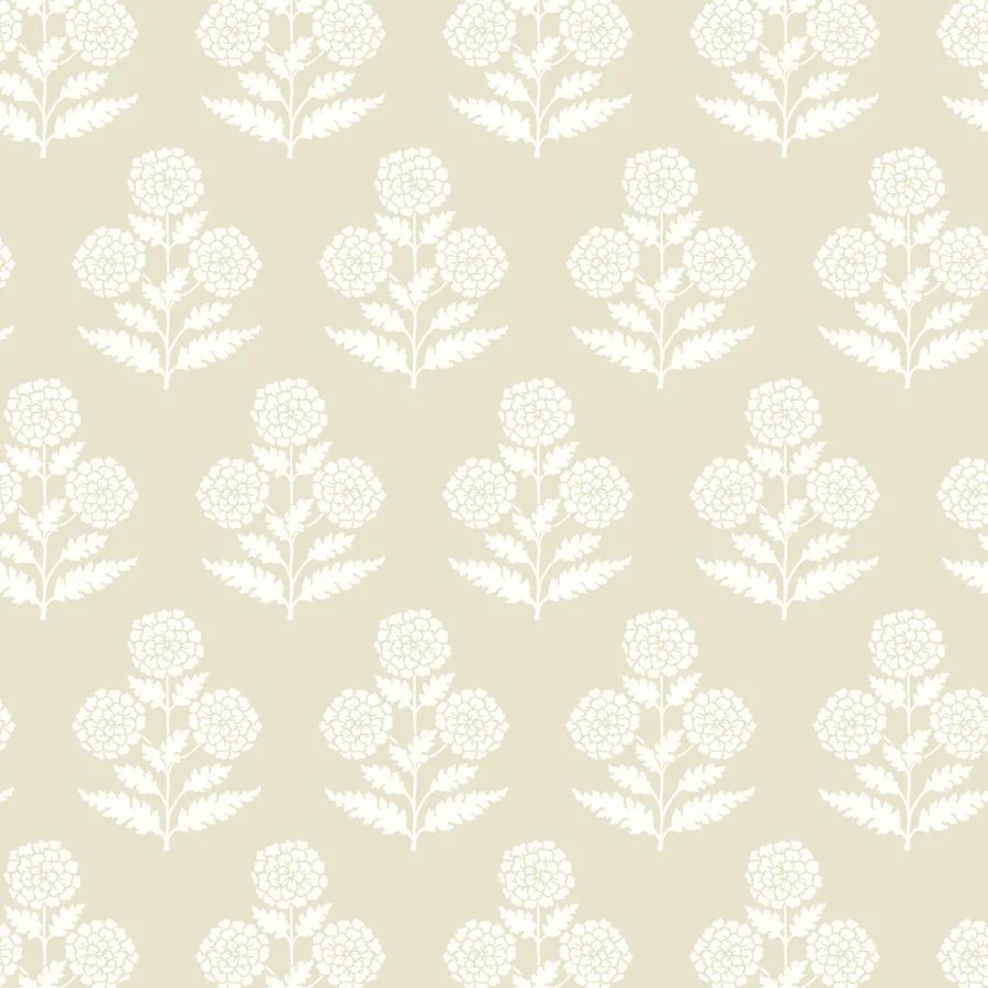 Sample - W4494-1 | Kravet Design, Beige Botanical - Kravet Design Wallpaper - W4494.1.0