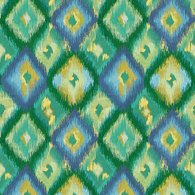 Sample - W8124-02 | Belvedere Xanadu Indigo/Emerald - Osborne & Little Wallpaper