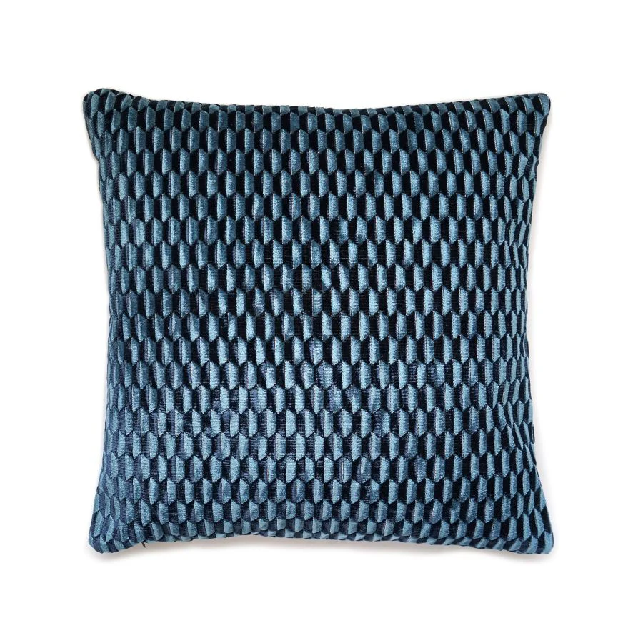 SCALLEPILL0004 | Allegra Velvet, Sapphire - Scalamandre Pillows