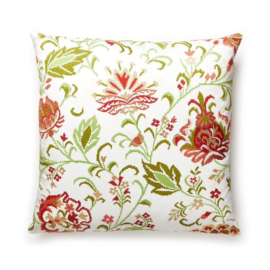 SCDELPPILL0004 | Delphine Embroidery, Blossom - Scalamandre Pillows