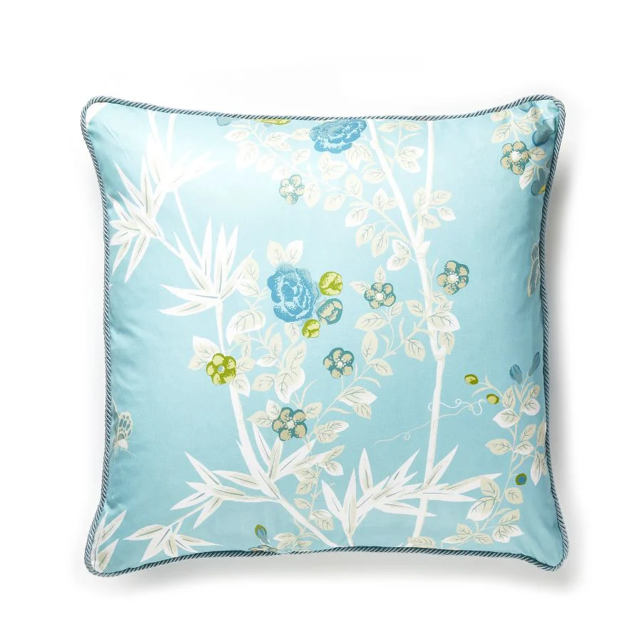 SCJARDPILL0003 | Jardin De Chine, Ciel - Scalamandre Pillows