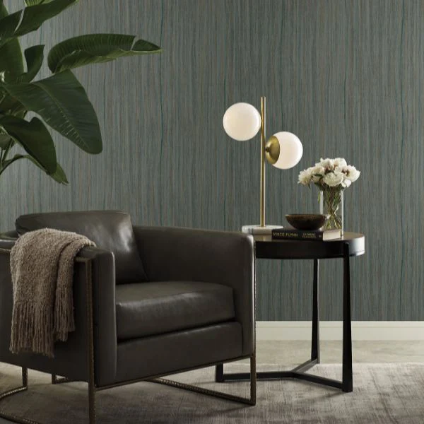 Si25715 | Signature Textures 3, Wistman Stripe Teal - York Wallpaper - Image 2