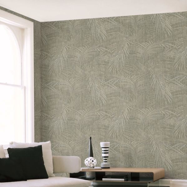 Si50612 | Signature Textures 3, Della Palm Dark Taupe - York Wallpaper - Image 2