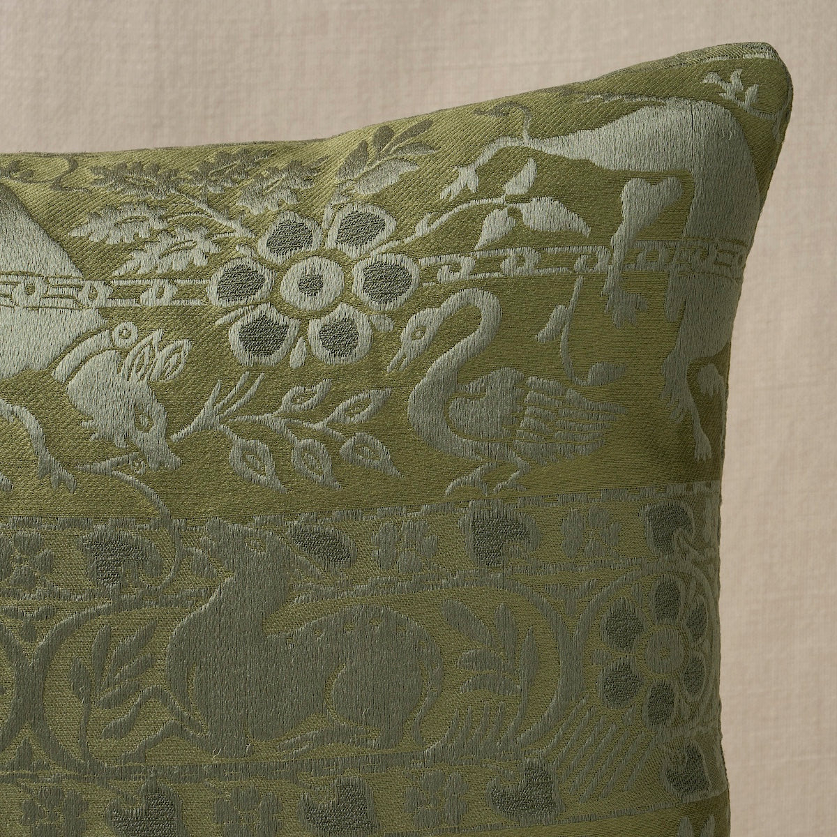 So8312315 | Animali Pillow, Moss - Schumacher Pillows - Image 2