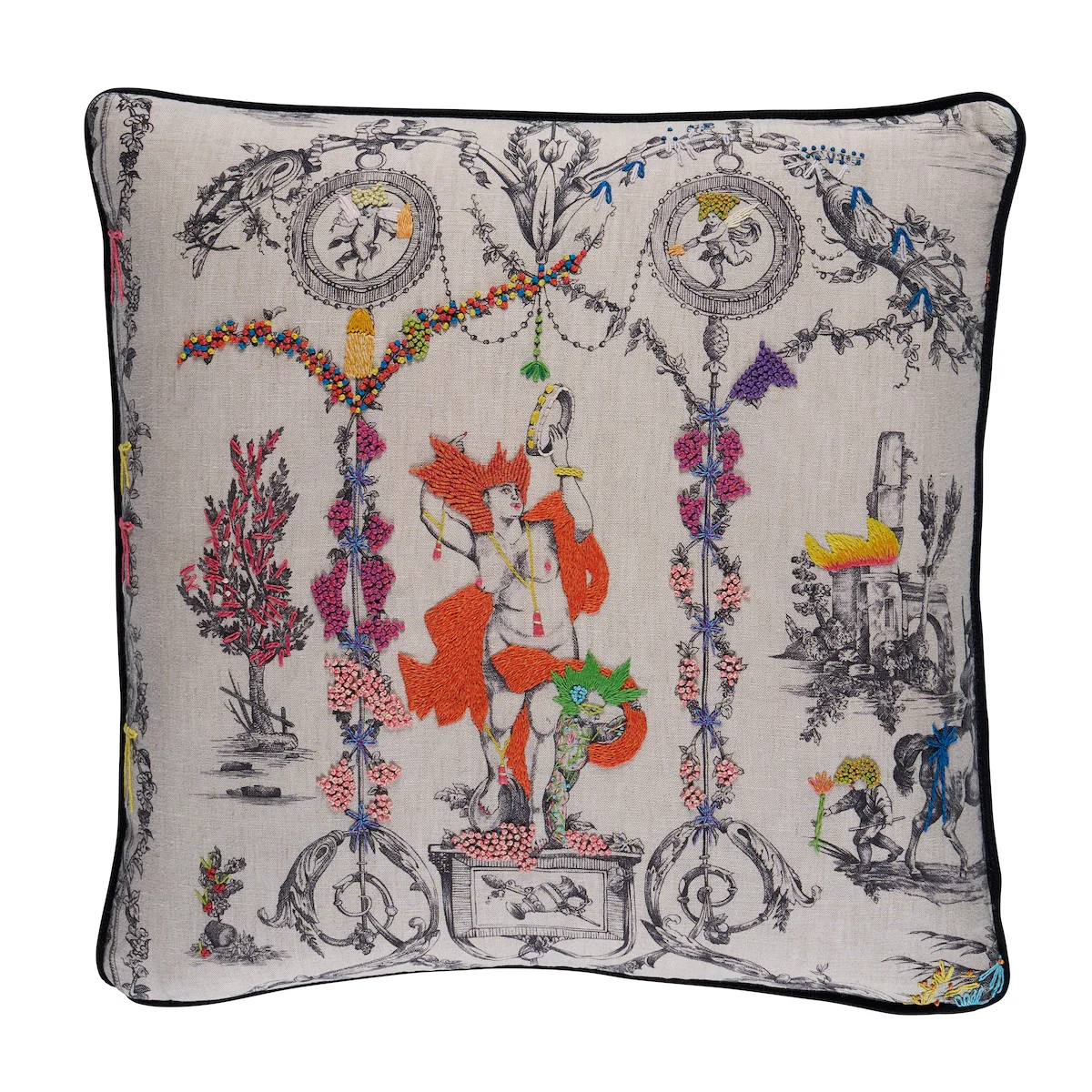 So8452004 | La Liberté Americaine Pillow, Multiverse - Schumacher Pillows