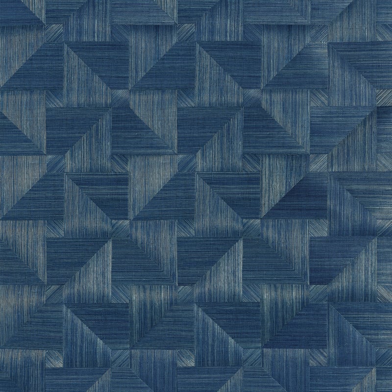 T10341 | Bali Weave, Navy - Thibaut Wallpaper