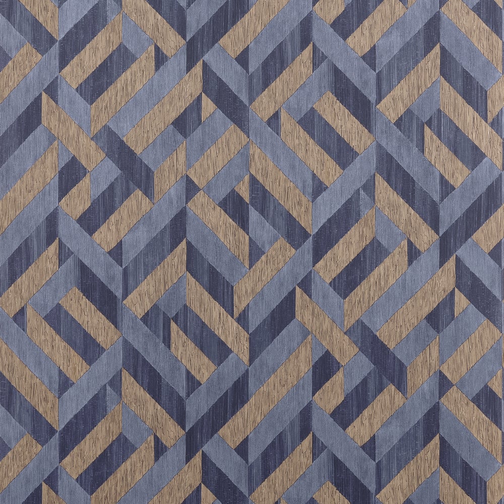T34033 | Bristlecone, Navy - Thibaut Wallpaper