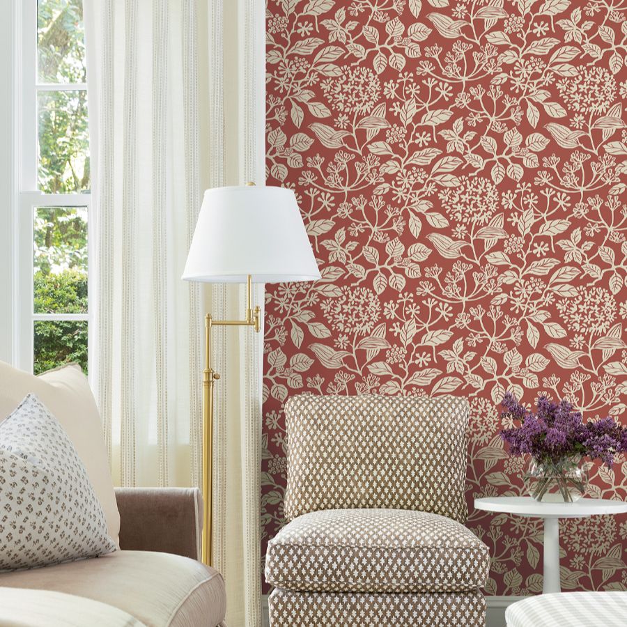 Vp1342 | Jardin, Rowen Ruby Botanical - Antonina Vella Wallpaper - Image 2