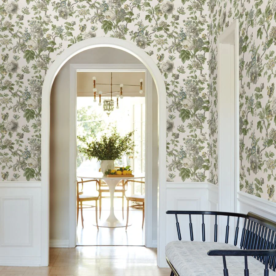 Vp1353 | Jardin, Beatrix Neutral Vintage Floral - Antonina Vella Wallpaper - Image 3