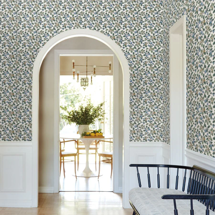 Vp1413 | Jardin, Framboise Blue Berry Vines - Antonina Vella Wallpaper - Image 3