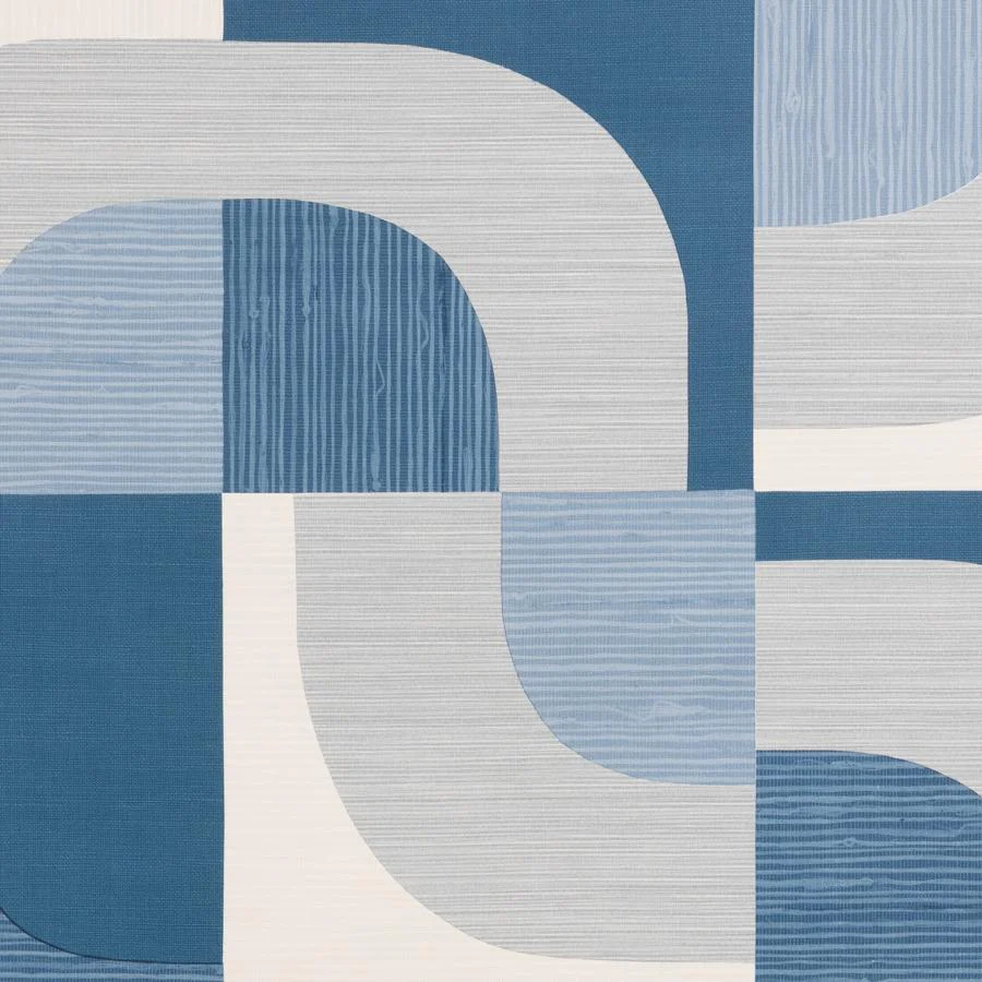 W4316-5 | Kravet Design, Blue Abstract - Kravet Design Wallpaper - W4316.5.0