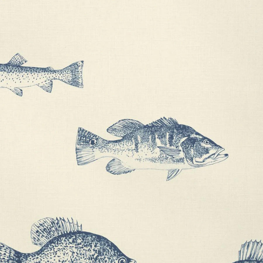 W4358-155 | Kravet Design, Blue Nautical - Kravet Design Wallpaper - W4358.155.0