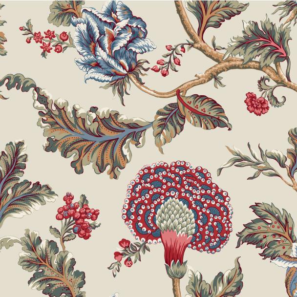 W4406-195 | Kravet Design, Multi Color Floral - Kravet Design Wallpaper - W4406.195.0