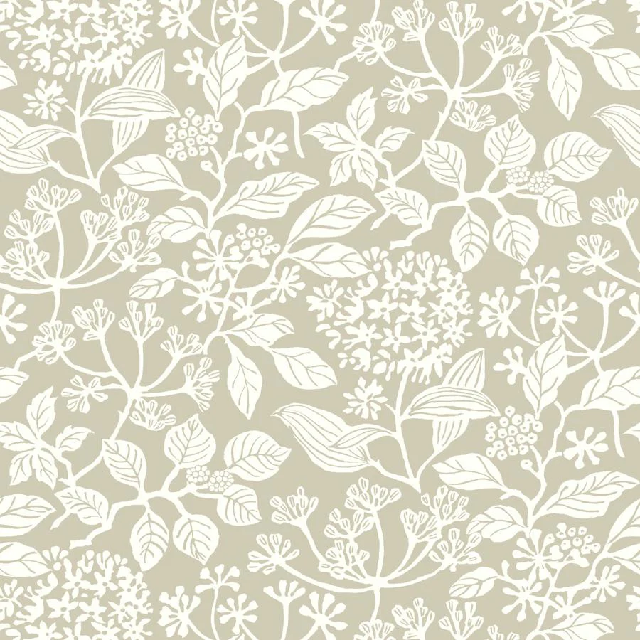 W4485-106 | Kravet Design, Grey Botanical - Kravet Design Wallpaper - W4485.106.0