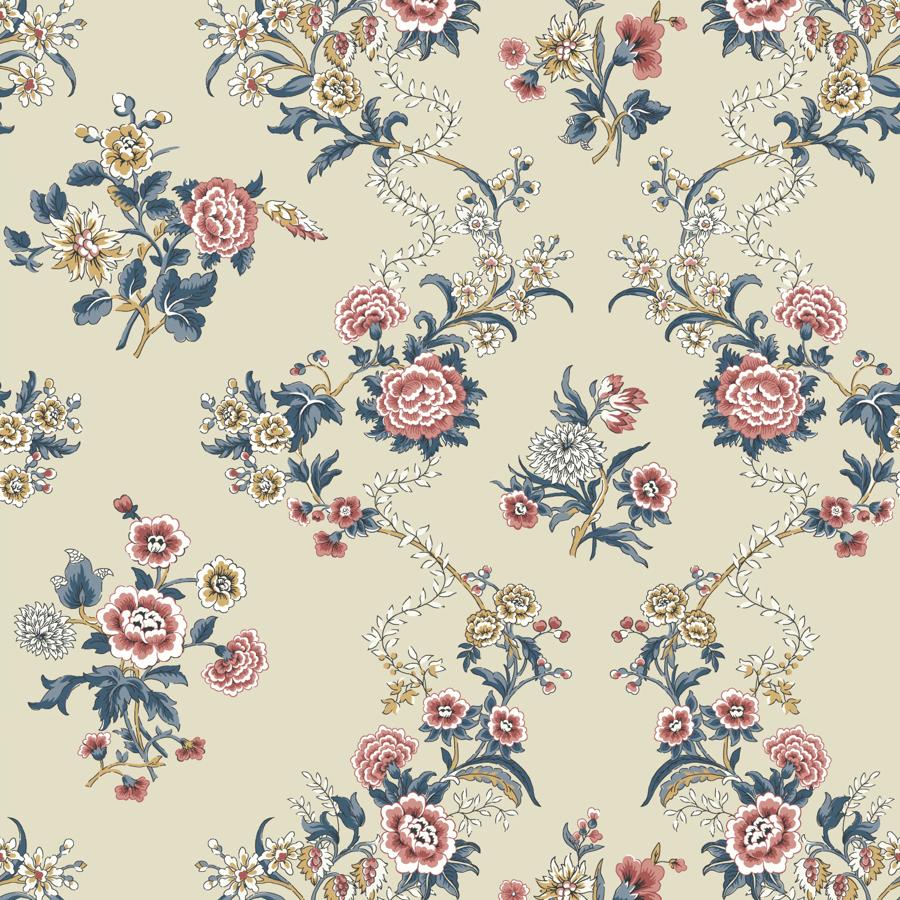 W4493-516 | Kravet Design, Beige Botanical - Kravet Design Wallpaper - W4493.516.0