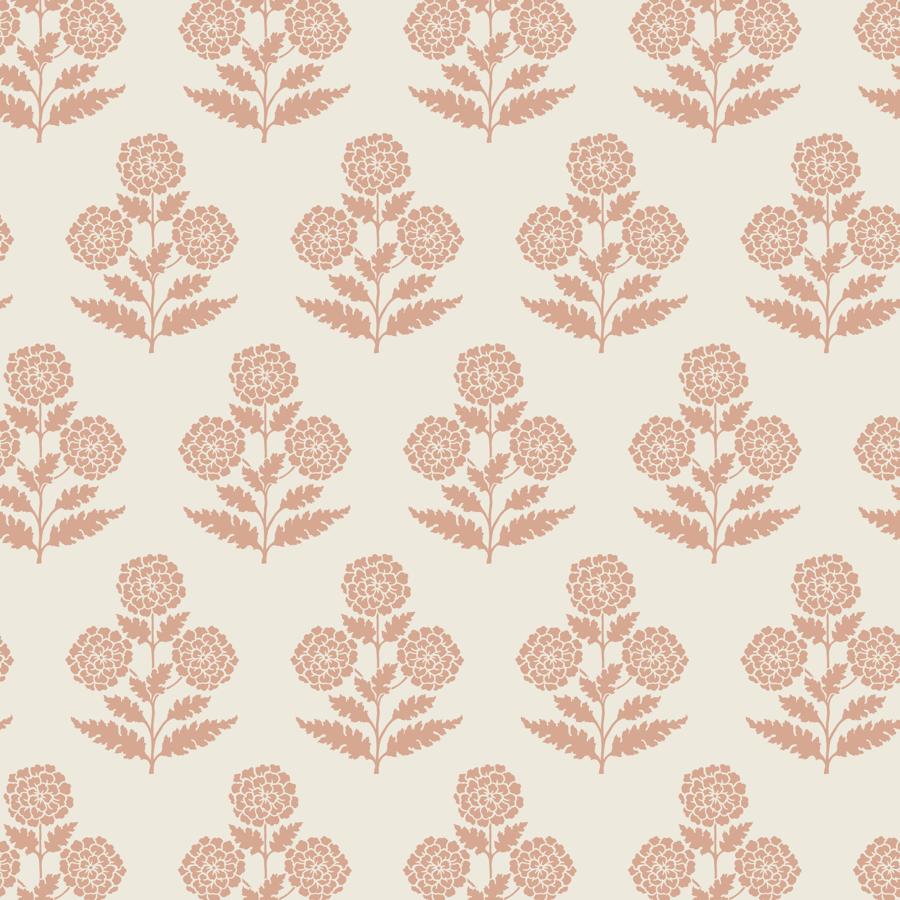 W4494-17 | Kravet Design, Orange Botanical - Kravet Design Wallpaper - W4494.17.0