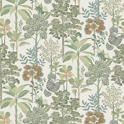 W8125-03 | Belvedere Arboreta Ivory/Sage - Osborne & Little Wallpaper