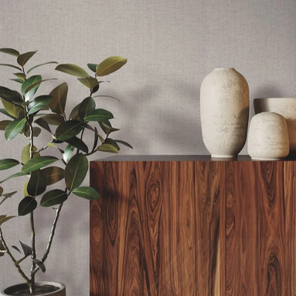 Ygl7040 | Natural Palette Resource, Check Paperweave Ash - Ronald Redding Wallpaper - Image 2